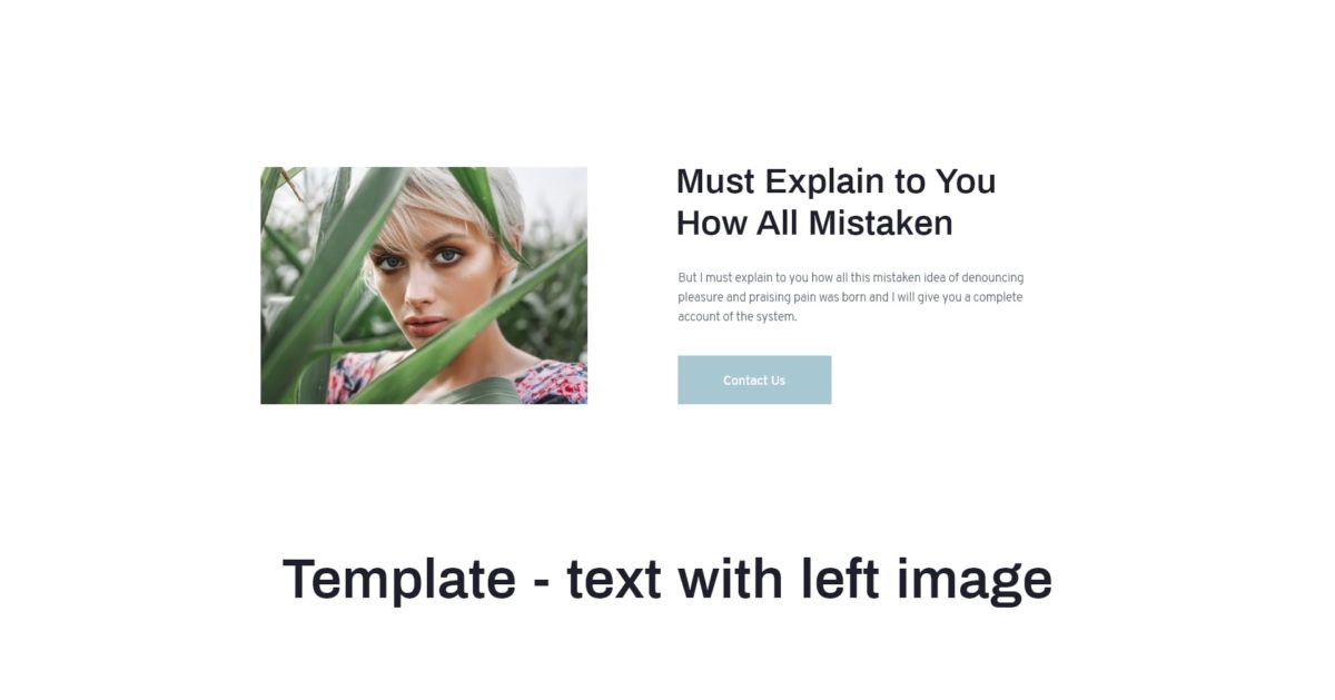 Block - text with left image